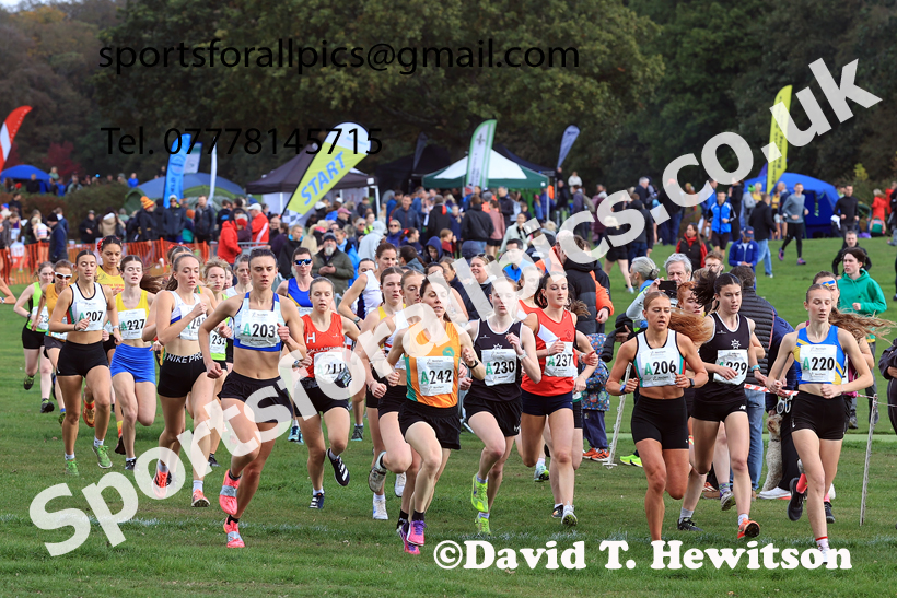 Senior Womens 2026 Northern Cross Country Relays, Graves Park, Sheffield. Photo: David T. Hewitson/Sports for All Pics